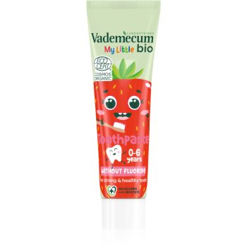 Vademecum BIO Strawberry pasta de dinti pentru copii fara flor